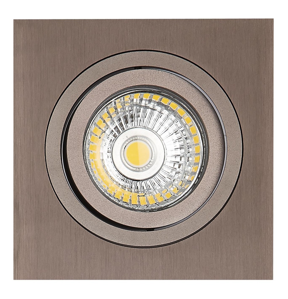 ZOOM I inbouwspot brons 1x 5W LED GU10 dimbaar incl.