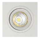 ZOOM II 1L satin white/dim.glass LED 5W GU10 incl.