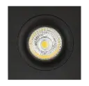 ZOOM III spot à encastrer noir 1x 5W LED GU10 dimmable incl.