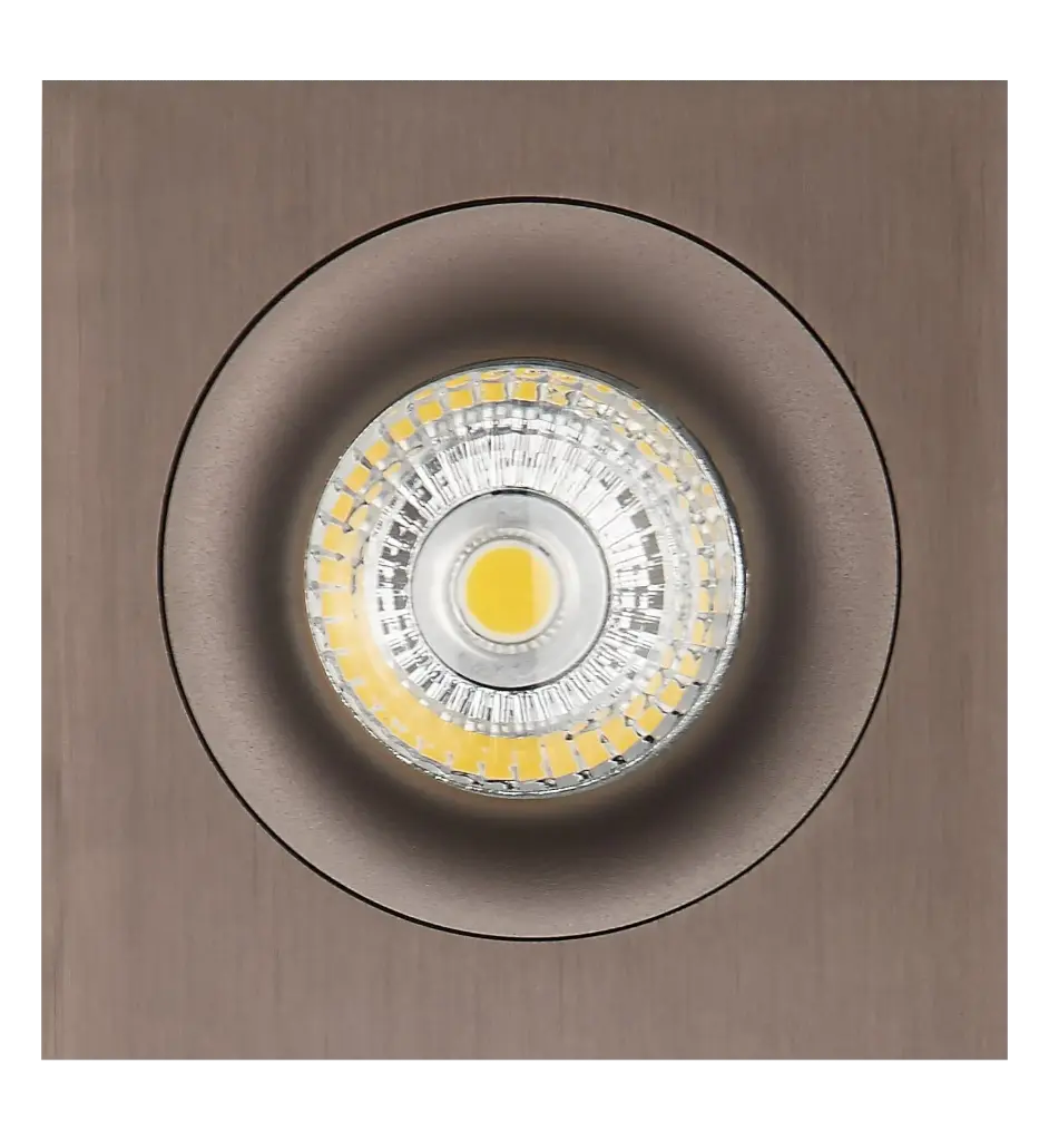 ZOOM III spot à encastrer bronze 1x 5W LED GU10 dimmable inc