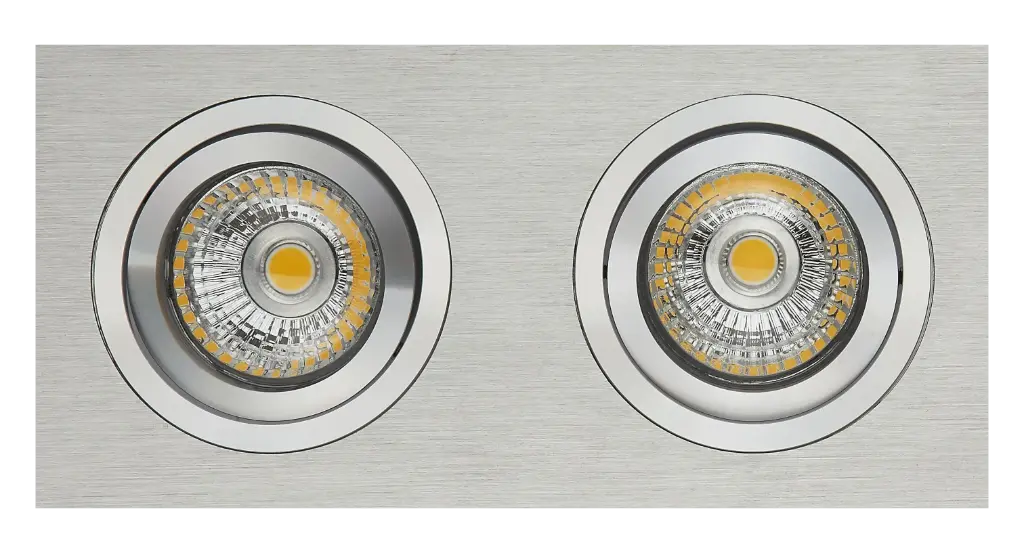 ZOOM I inbouwspot ALU 2x 5W LED GU10 dimbaar incl.