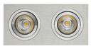 ZOOM I inbouwspot ALU 2x 5W LED GU10 dimbaar incl.