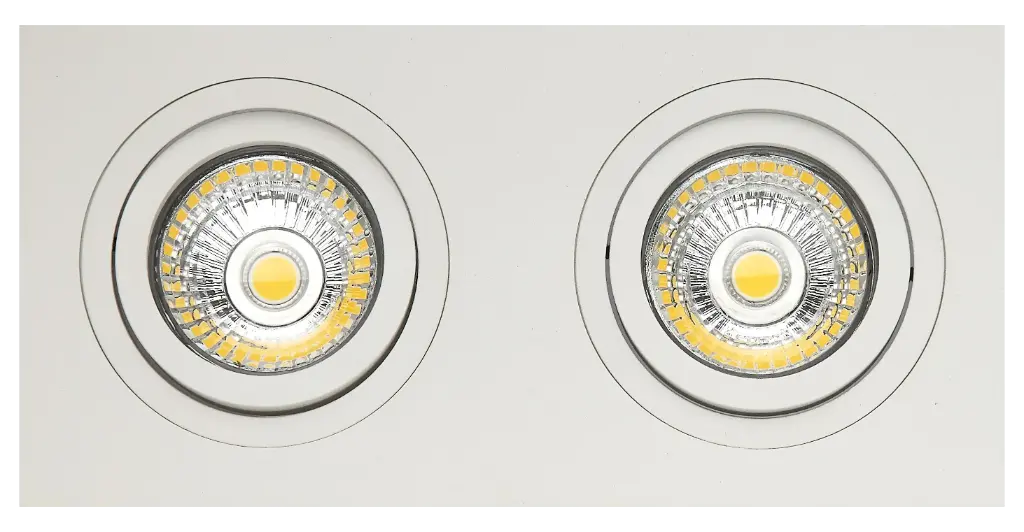 ZOOM I inbouwspot wit 2x 5W LED GU10 dimbaar incl.