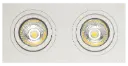 ZOOM I 2L satin white/dim.glass LED 5W GU10 incl.
