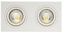 ZOOM I inbouwspot wit 2x 5W LED GU10 dimbaar incl.