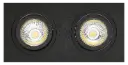 ZOOM I spot à encastrer noir 2x 5W LED GU10 dimmable incl.
