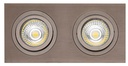 ZOOM I inbouwspot brons 2x 5W LED GU10 dimbaar incl.