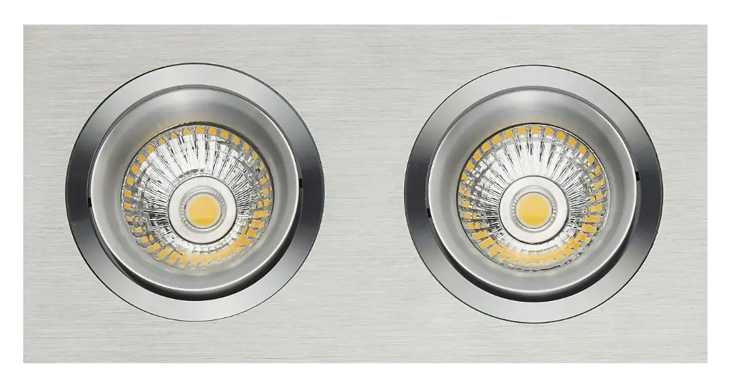 ZOOM II inbouwspot ALU 2x 5W LED GU10 dimbaar incl.