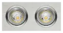 ZOOM II 2L Alu/dim.glass LED 5W GU10 incl.