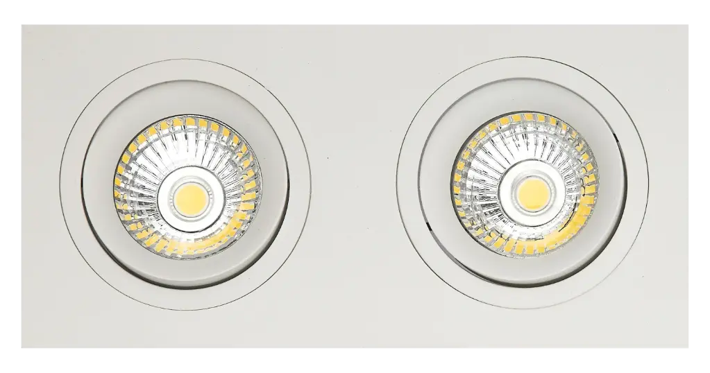 ZOOM II 2L satin white/dim.glass LED 5W GU10 incl.