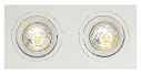 ZOOM II inbouwspot wit 2x 5W LED GU10 dimbaar incl.