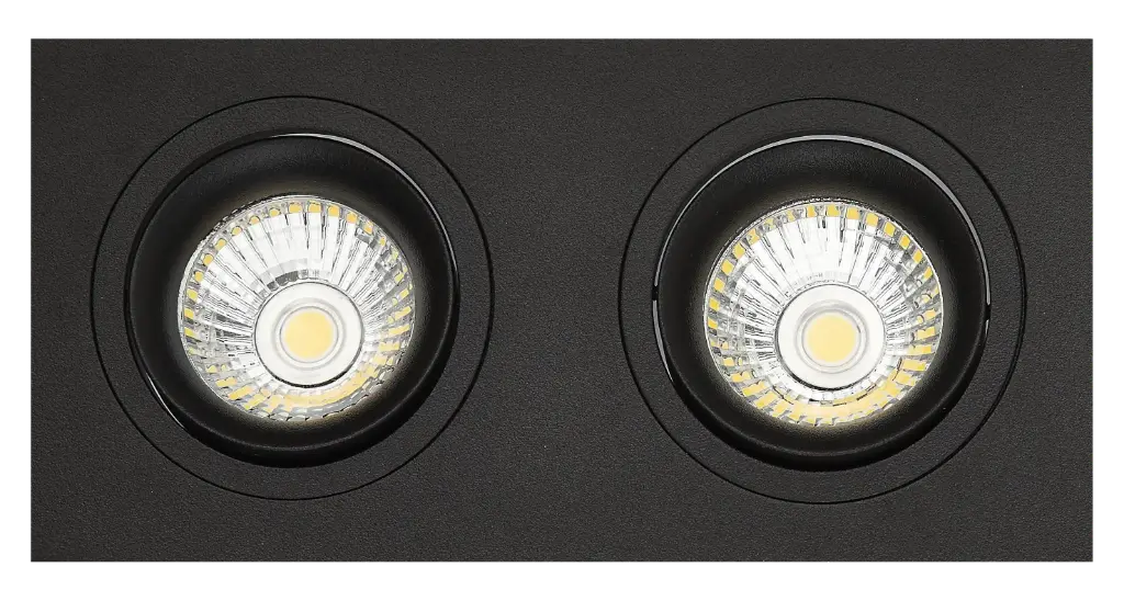 ZOOM II spot à encastrer noir 2x 5W LED GU10 dimmable incl.