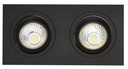 ZOOM II inbouwspot zwart 2x 5W LED GU10 dimbaar incl.