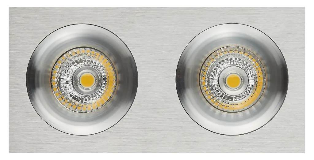 ZOOM III 2L Alu/dim.glass LED 5W GU10 incl.