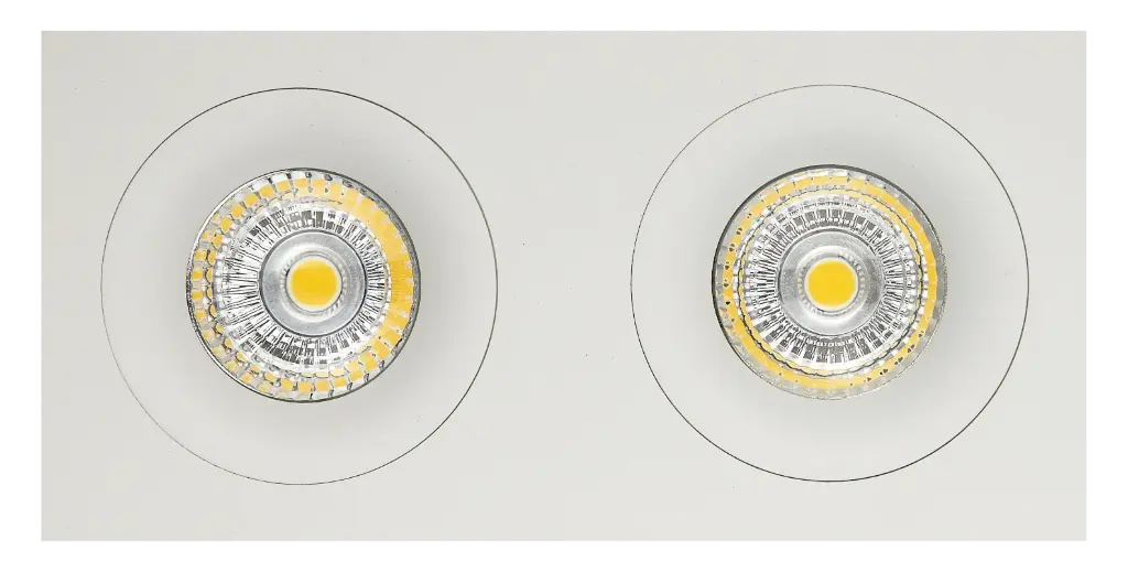 ZOOM III 2L satin white/dim.glass LED 5W GU10 incl.