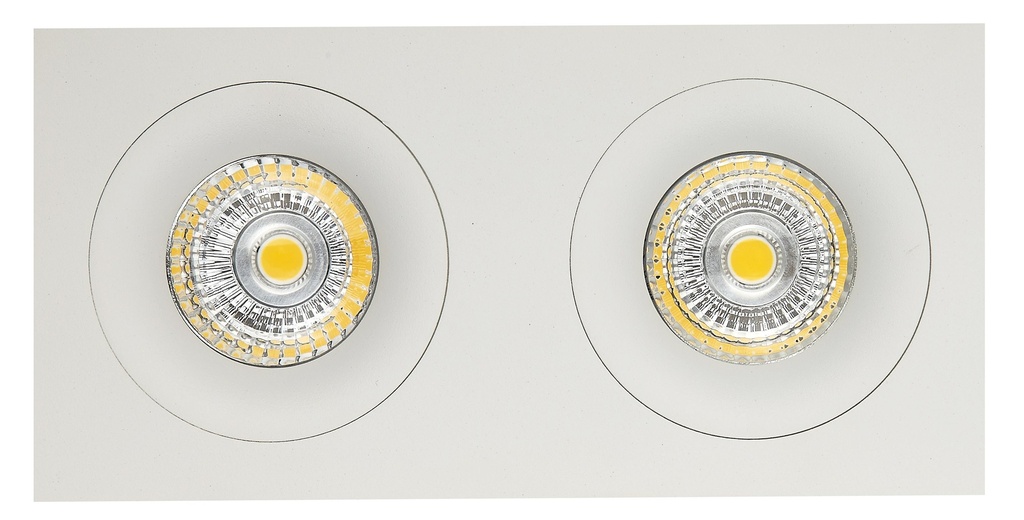 ZOOM III inbouwspot wit 2x 5W LED GU10 dimbaar incl.