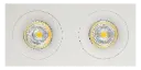 ZOOM III 2L satin white/dim.glass LED 5W GU10 incl.