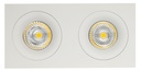 ZOOM III inbouwspot wit 2x 5W LED GU10 dimbaar incl.