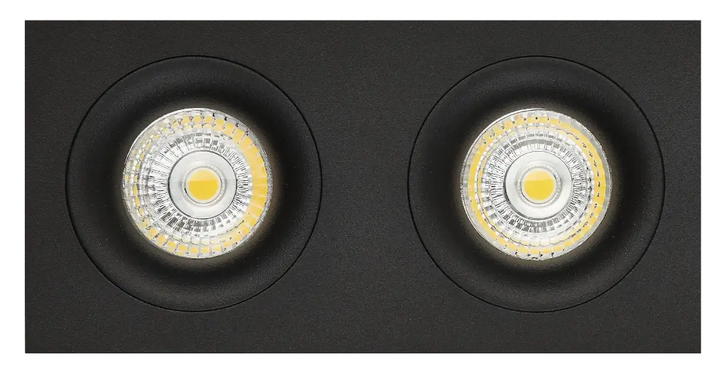 ZOOM III 2L satin black/dim.glass LED 5W GU10 incl.