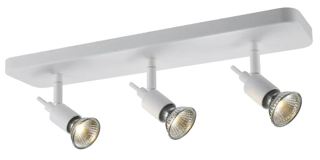 SONAR II 3L satin white/dim.glass LED 5W GU10 incl.