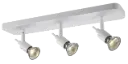 SONAR II 3L satin white/dim.glass LED 5W GU10 incl.