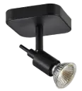 SONAR II  zwart 1x 5W LED GU10 dimbaar incl.