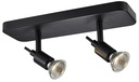 SONAR II zwart 2x 5W LED GU10 dimbaar incl.
