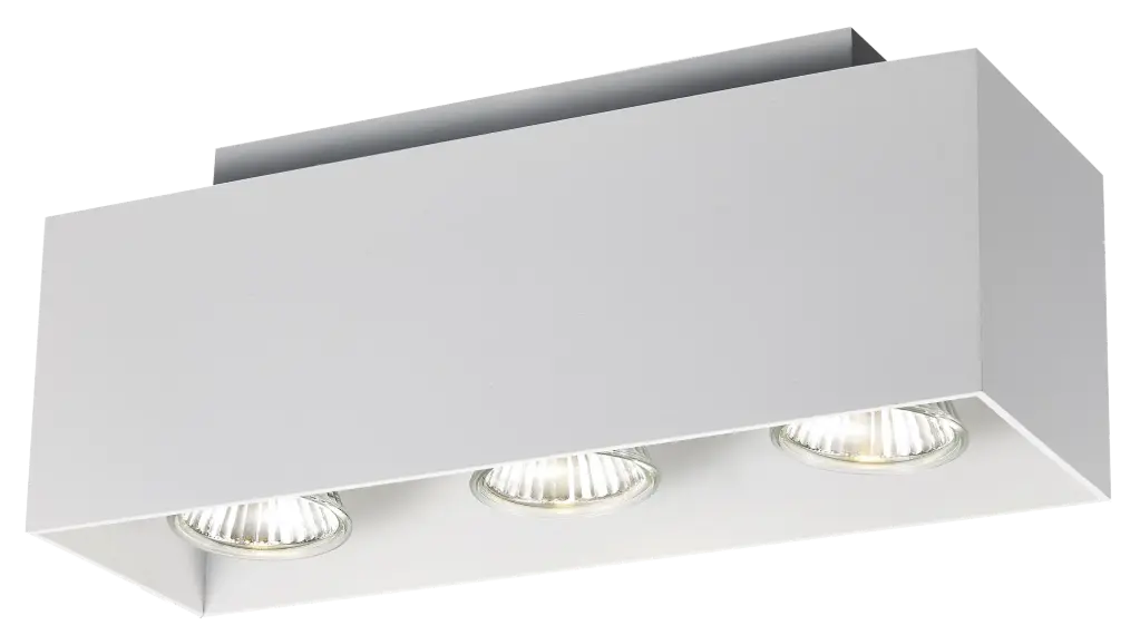 KUBO 3L satin white/dim.glass LED 5W GU10 incl.