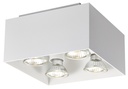 KUBO wit 4x 5W LED GU10 dimbaar incl.