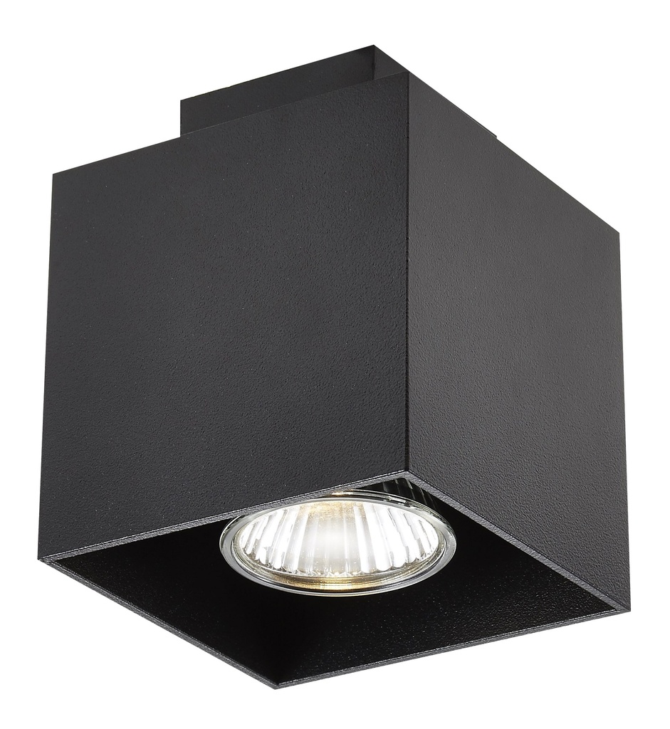 KUBO zwart 1x 5W LED GU10 dimbaar incl.