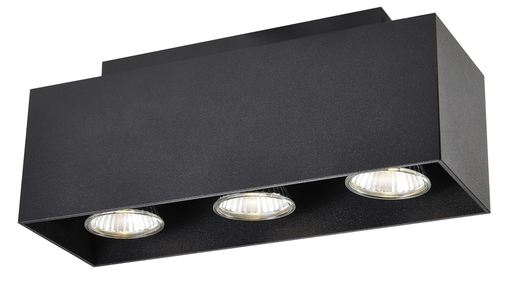 KUBO zwart 3x 5W LED GU10 dimbaar incl.