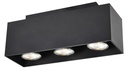KUBO zwart 3x 5W LED GU10 dimbaar incl.