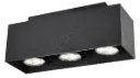 KUBO zwart 3x 5W LED GU10 dimbaar incl.