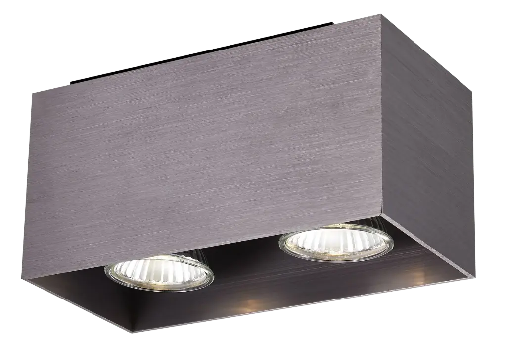 KUBO 2L pure bronze/dim.glass LED 5W GU10 incl.