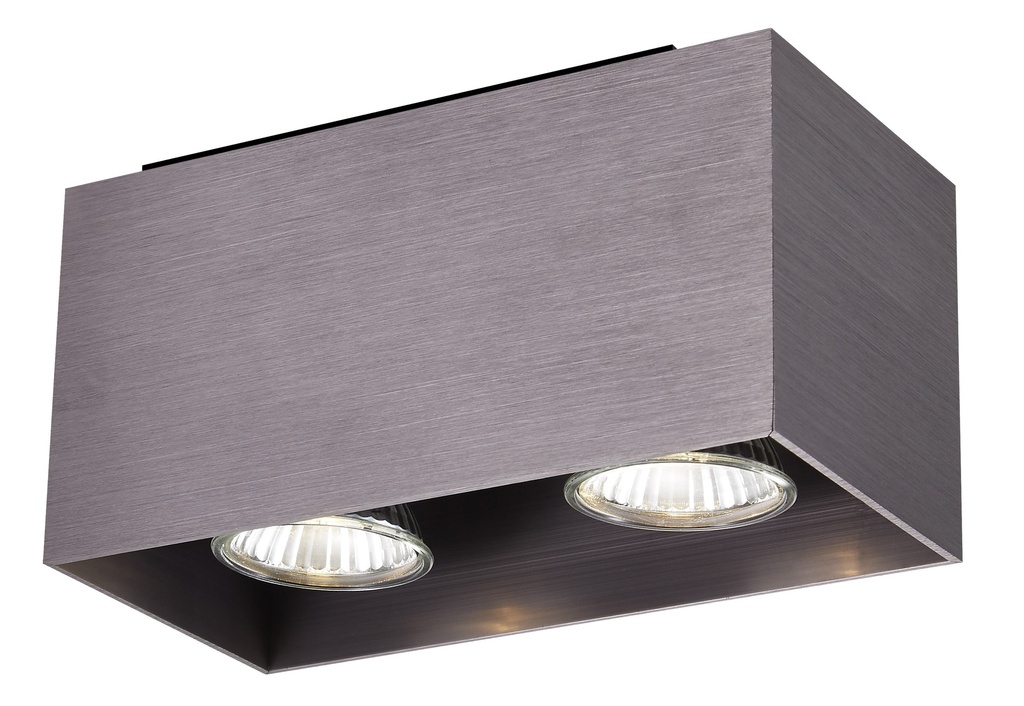 KUBO brons 2x 5W LED GU10 dimbaar incl.