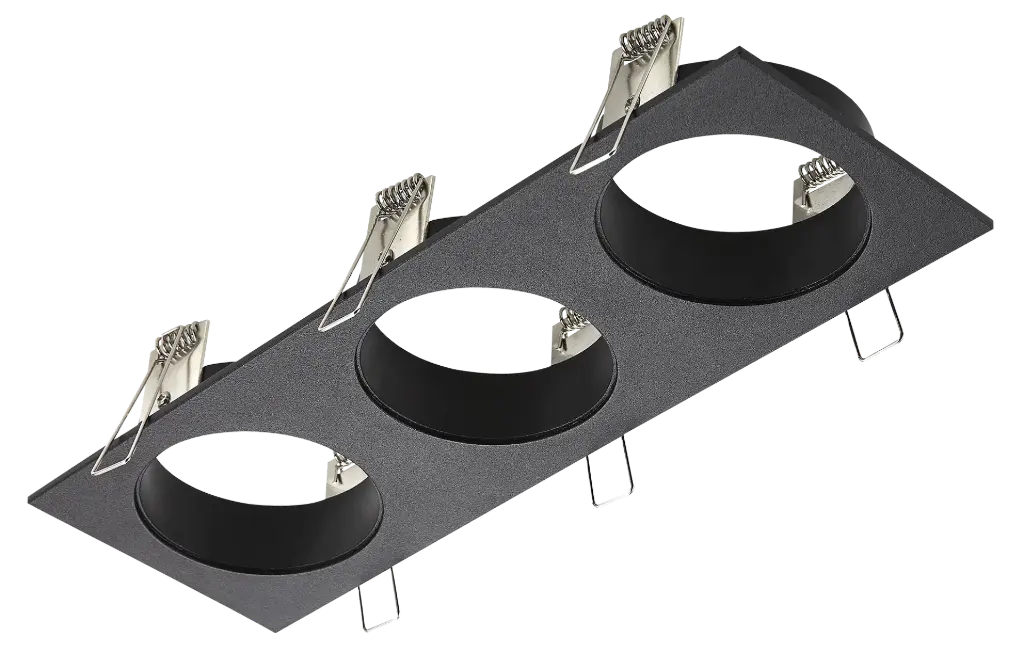 ZOOM base 3L satin black 3x GU10