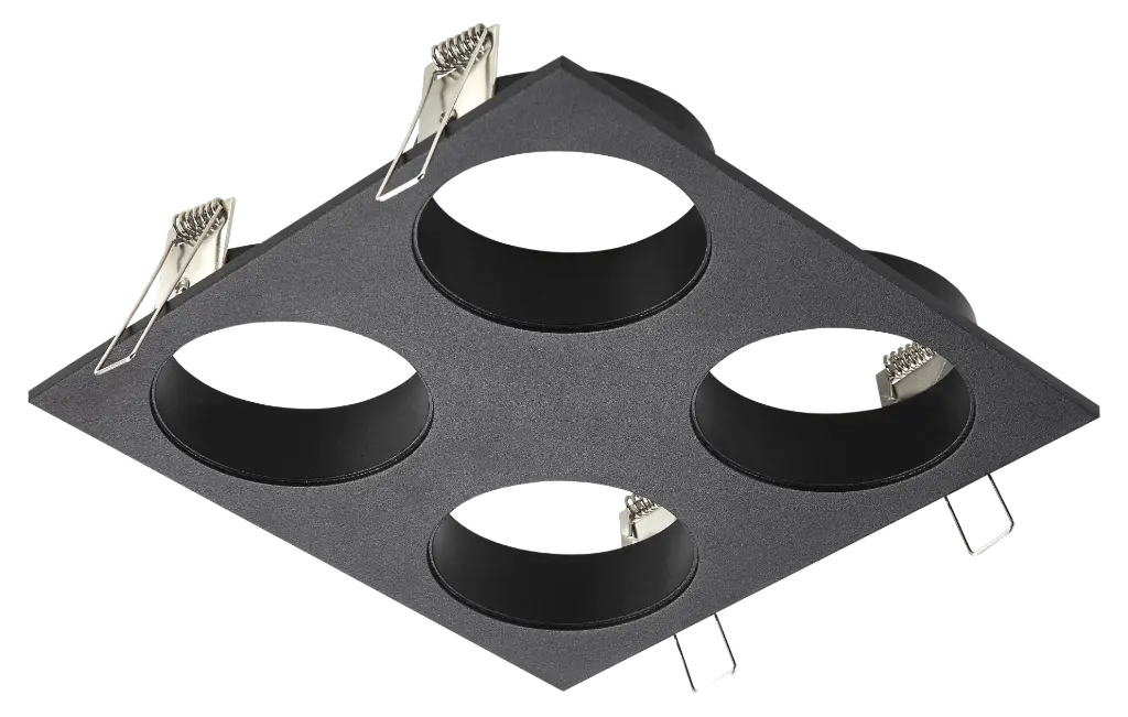 ZOOM base 4L satin black 4x GU10