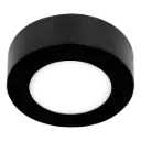 FLUKE LED Plafonnier Rond Noir 6 W 3000 K Ø12 cm