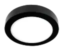FLUKE plafonnier rond noir 18W 3000K Ø23,5 cm