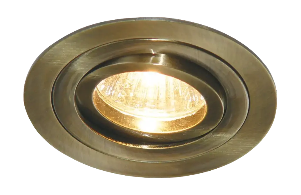 LINUX LED ROUND ant.brass  + GU10 5W