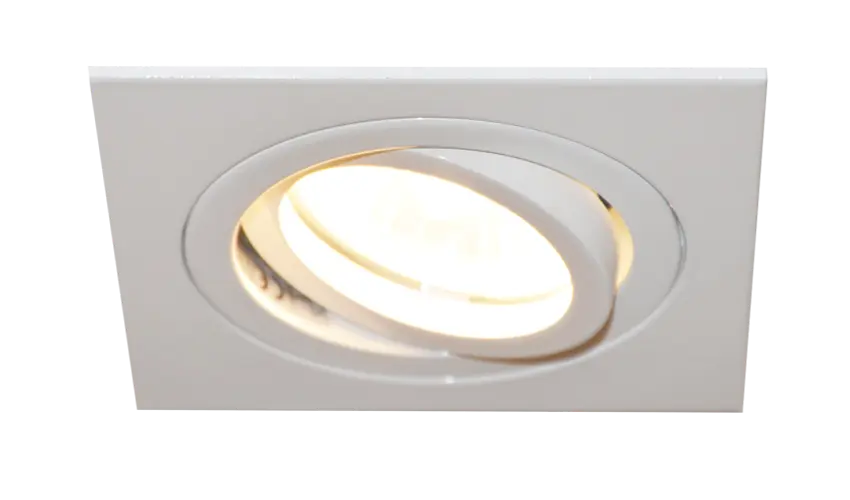 *LINUX LED vierkant wit inbouwspot GU10 5W incl