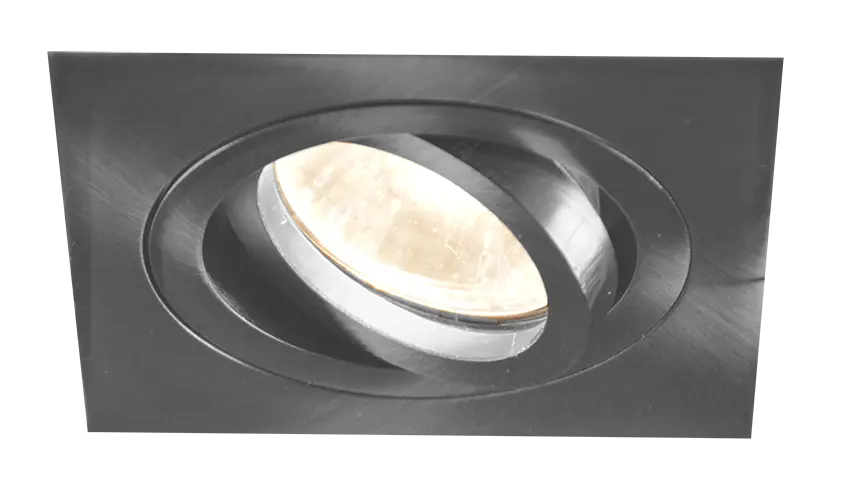 *LINUX LED vierkant alu inbouwspot GU10 5W incl