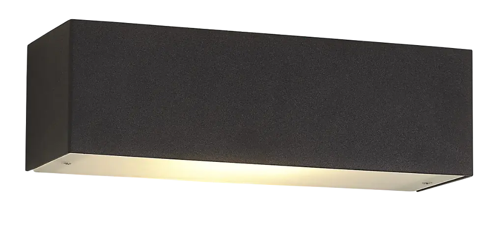 FLUO Wandlicht sat.zwart 250mm R7s 118mm 10W LED WW dimbaar