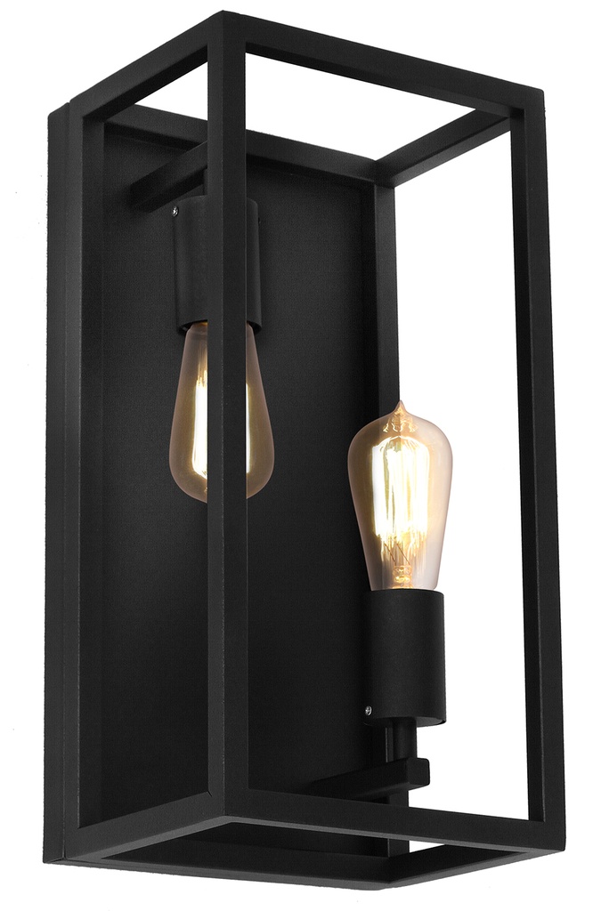 KAGO black ceiling lamp 2xE27 max 60W