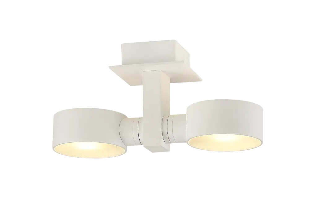 NIC NAC PLAF. 2XG9/2,5W blanc satiné