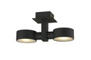 NIC-NAC PLAF. 2XG9/2,5W LED zwart