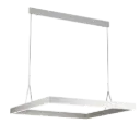 PURE LED pendel vierkant 90x90 42W wit