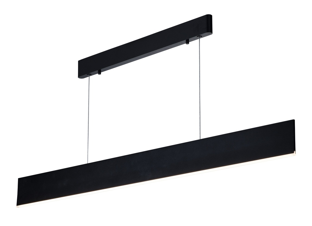 PURE LED pendel lang 120cm 26W zwart