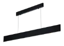 PURE LED pendel lang 120cm 26W zwart