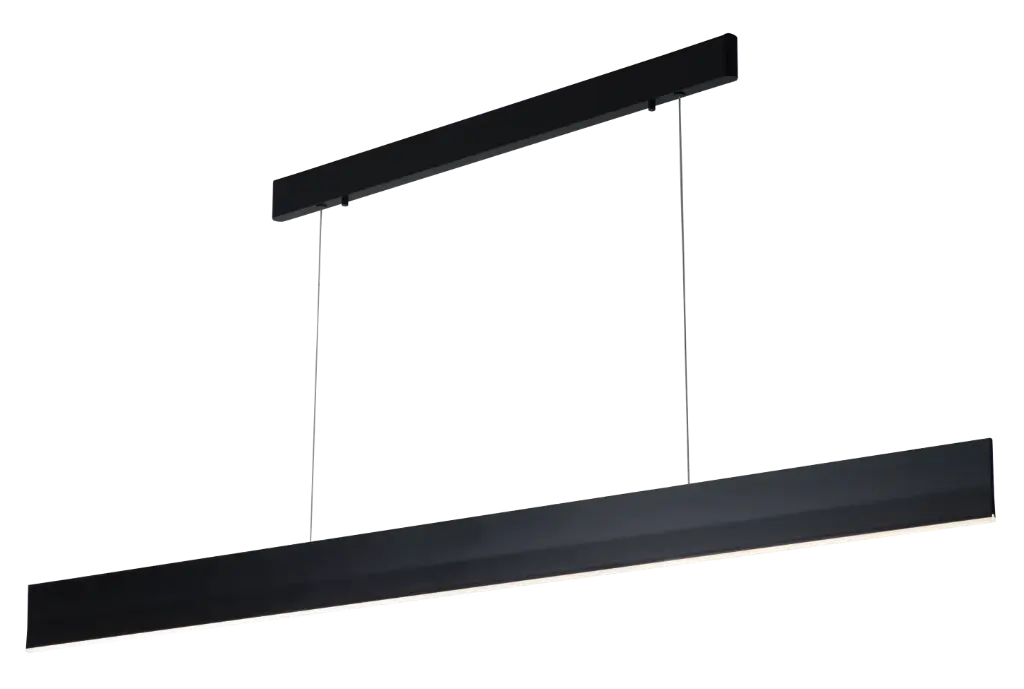 PURE pendule longue 180cm LED 37W noir